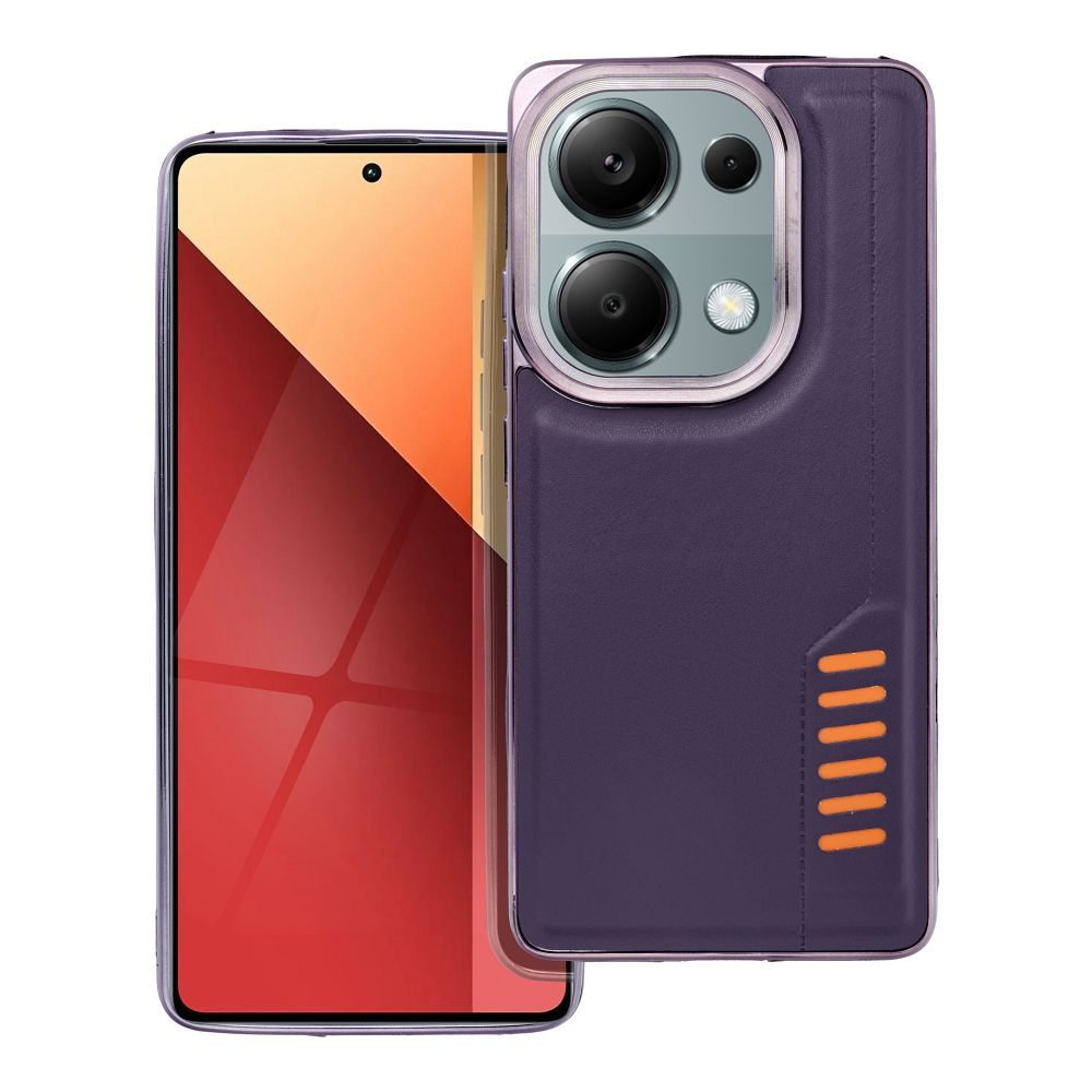 odolný elegantný obal pre XIAOMI Redmi Note 13 Pro 4G / POCO M6 Pro 4G tmavo fialový