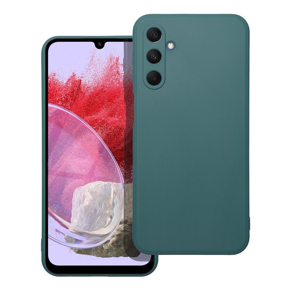 matný obal pre SAMSUNG M34 tmavo zelený