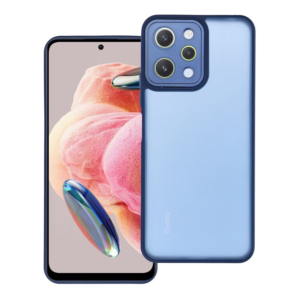 polopriehľadný obal pre XIAOMI Redmi 12 4G / 12 5G námornícky modrý
