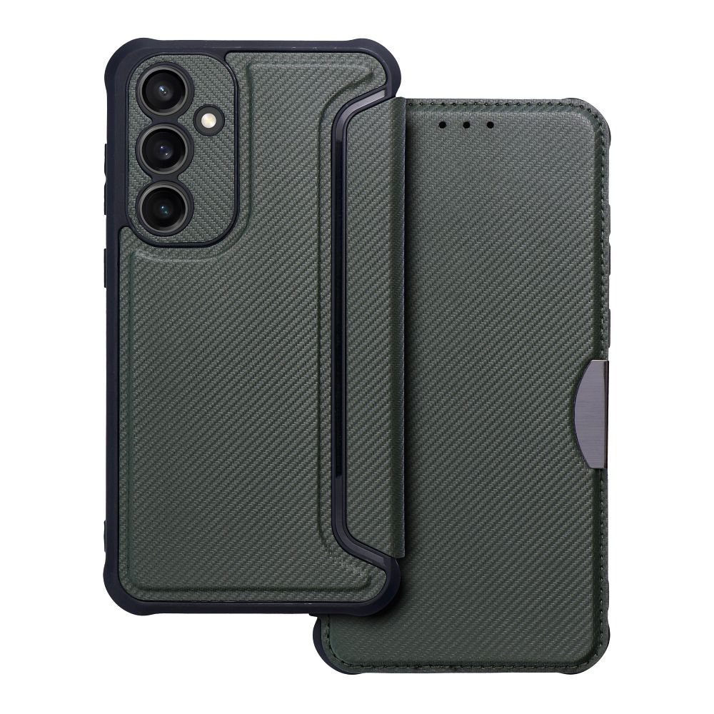 knižkový obal pre SAMSUNG S23 FE tmavo zelený