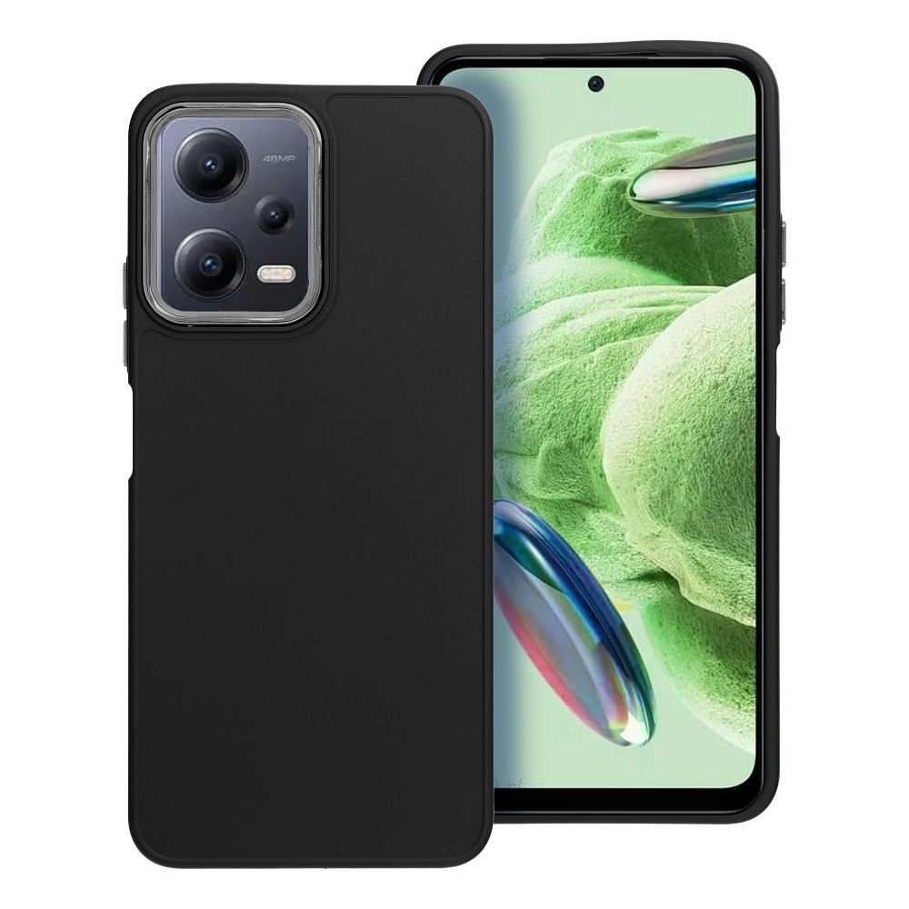odolný obal s kovovými prvkami pre XIAOMI Redmi Note 12 5G čierny