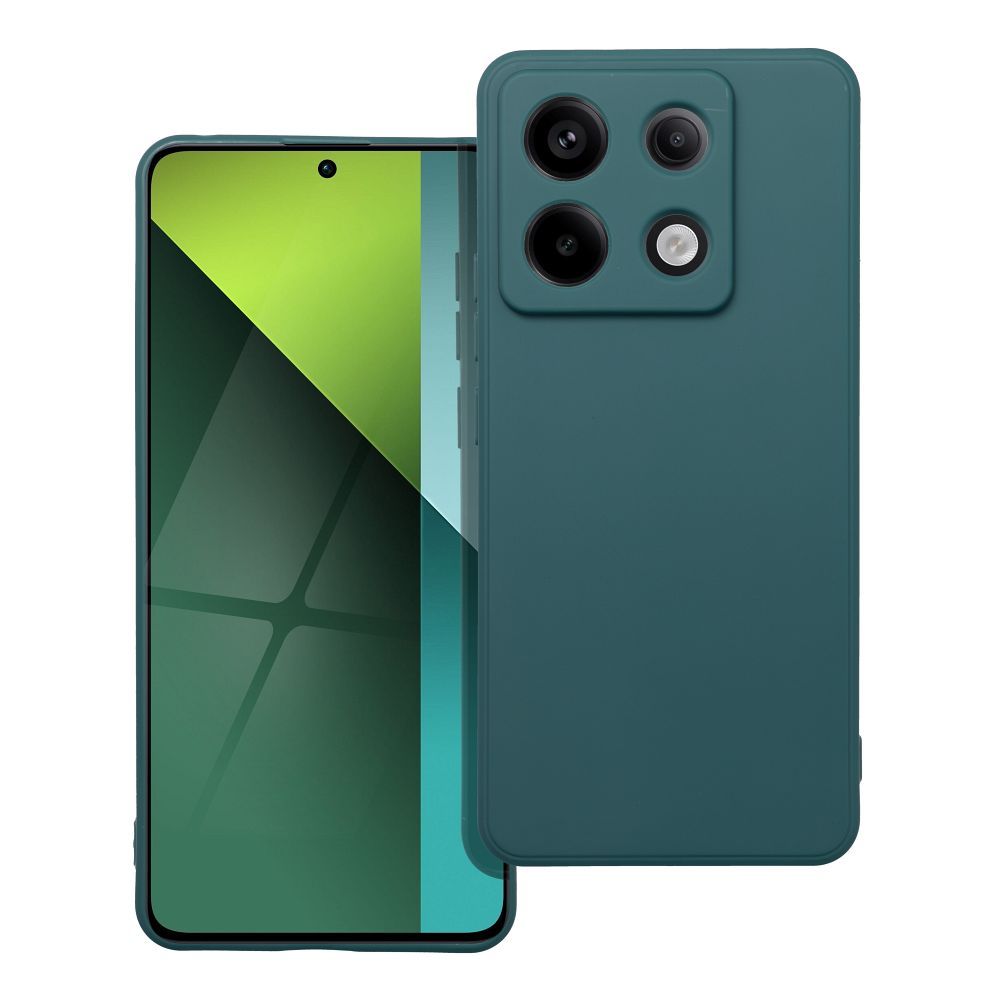 matný obal pre XIAOMI Redmi Note 13 Pro 5G tmavo zelený