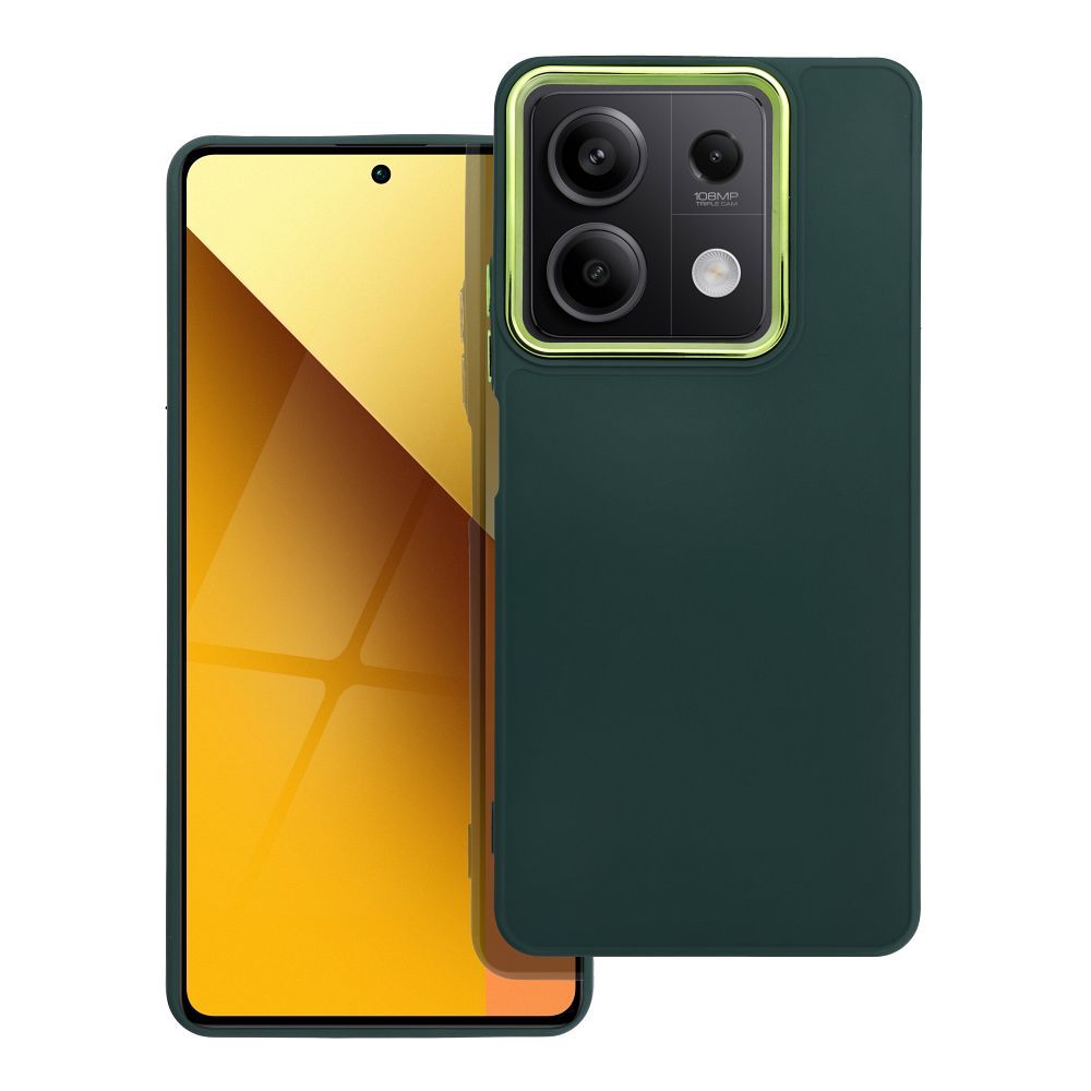 odolný obal s kovovými prvkami pre XIAOMI Redmi Note 13 5G zelný