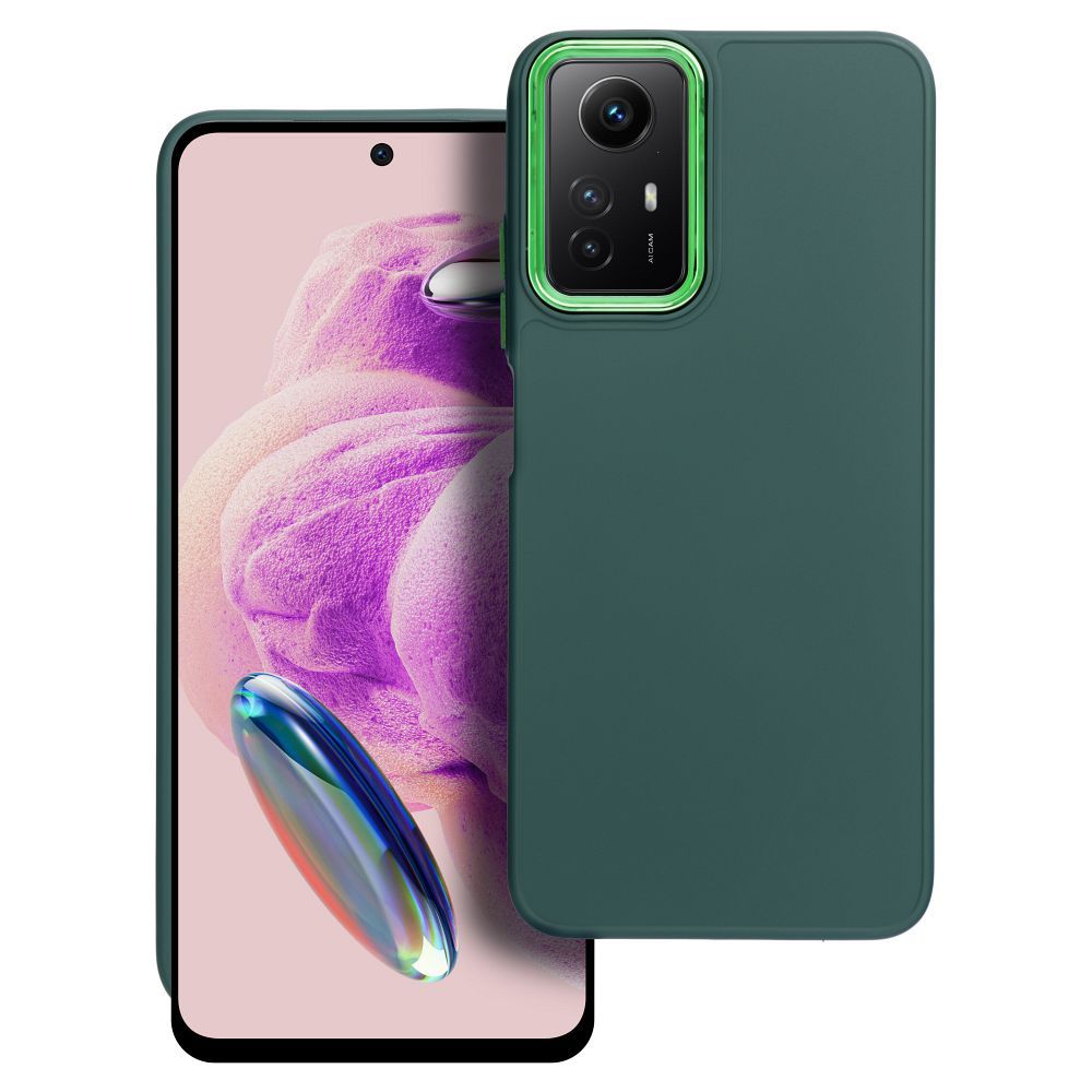 odolný obal s kovovými prvkami pre XIAOMI Redmi Note 12S zelný
