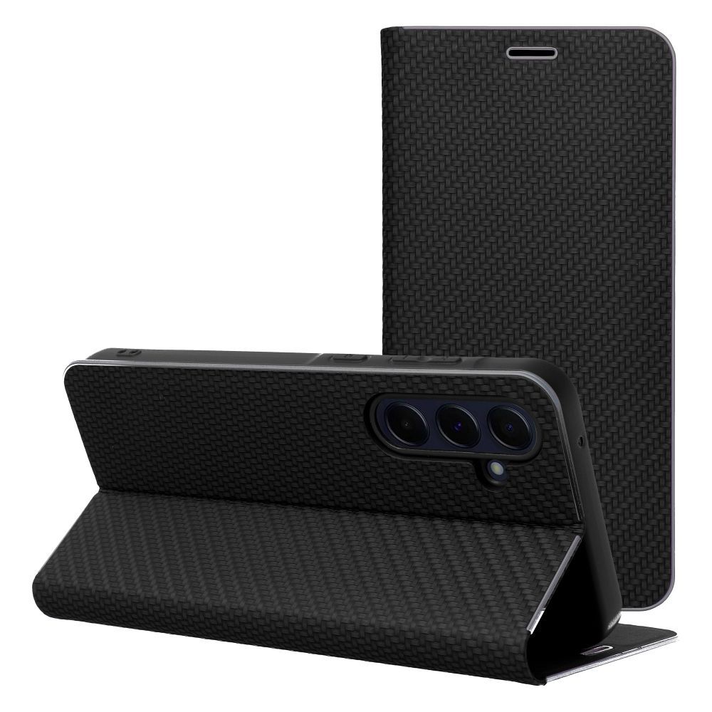 knižkový obal Carbon pre SAMSUNG A56 5G čierny