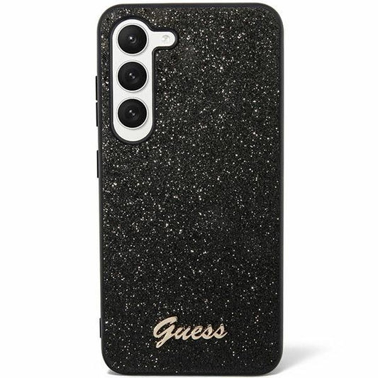 GUESS obal pre SAMSUNG S24 Ultra GUHCS24LHGGSHK (Glitter Script) čierny