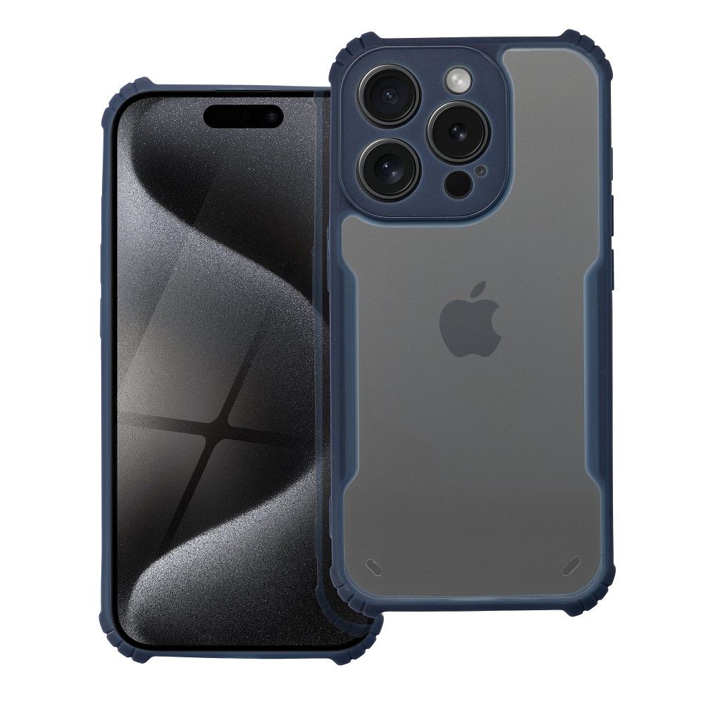 protinárazový obal pre iPhone 15 PRO námornícky