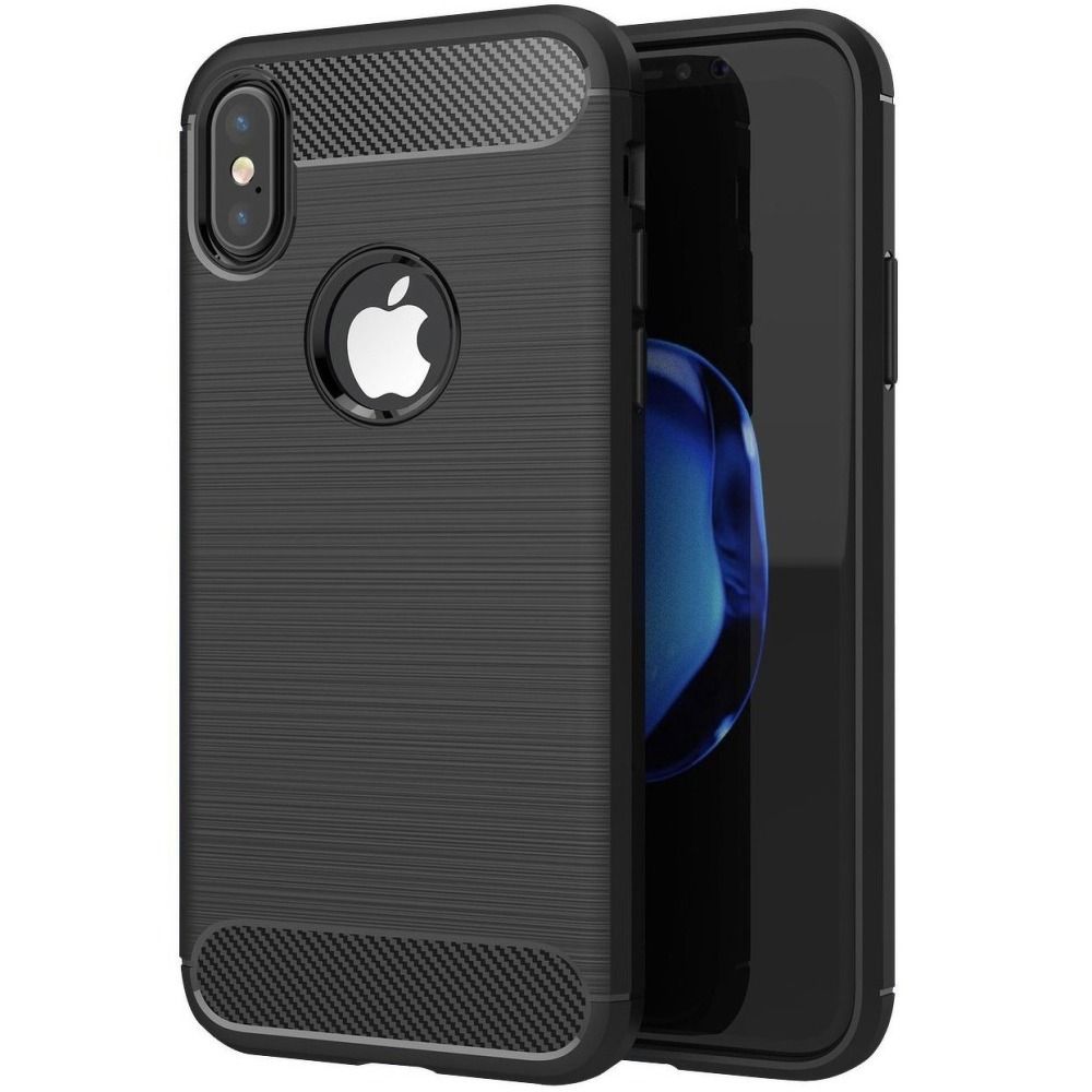 karbónový obal pre iPhone X čierny