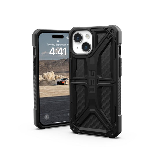 UAG Urban Armor Gear obal MONARCH pre iPhone 15 carbon fiber