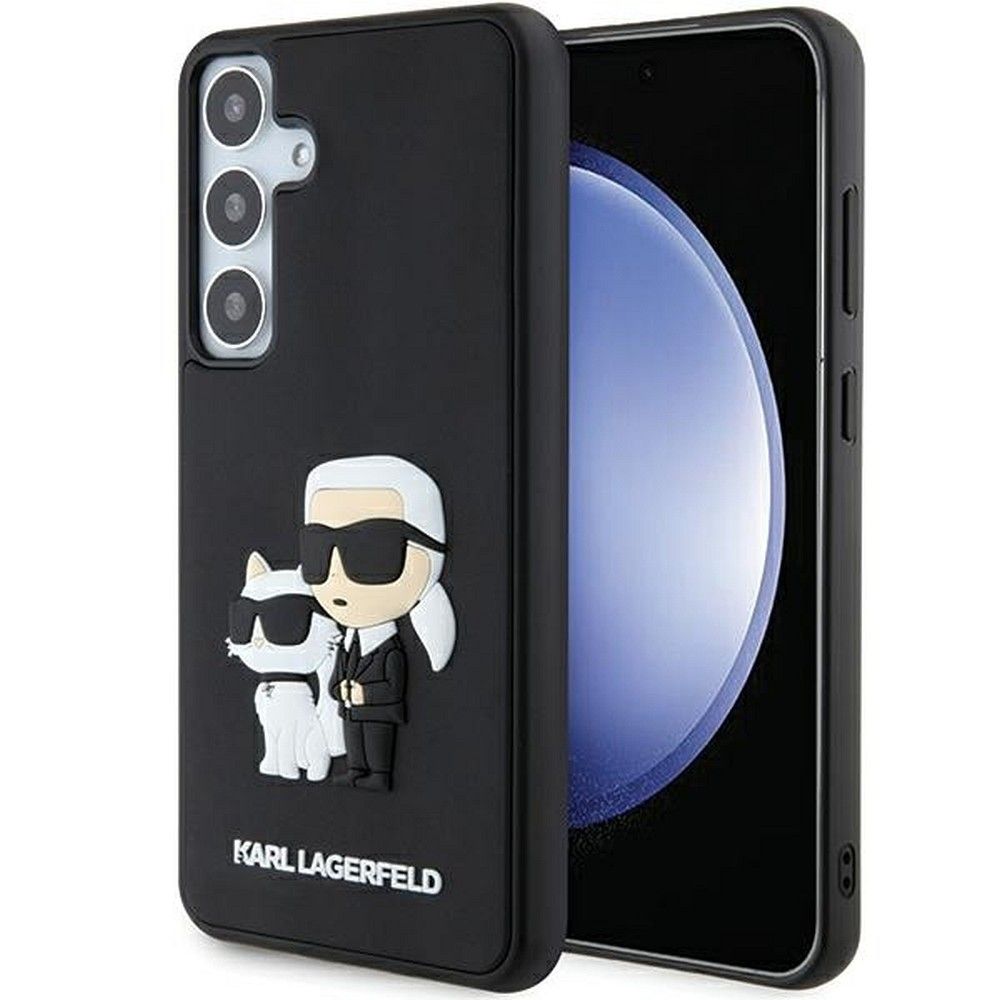 KARL LAGERFELD obal pre SAMSUNG S24 Plus KLHCS24M3DRKCNK (3D RUBBER KC NFT) čierny