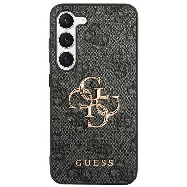 GUESS obal pre SAMSUNG S24 Ultra GUHCS24L4GMGGR (Leather 4G Metal Logo) čierny