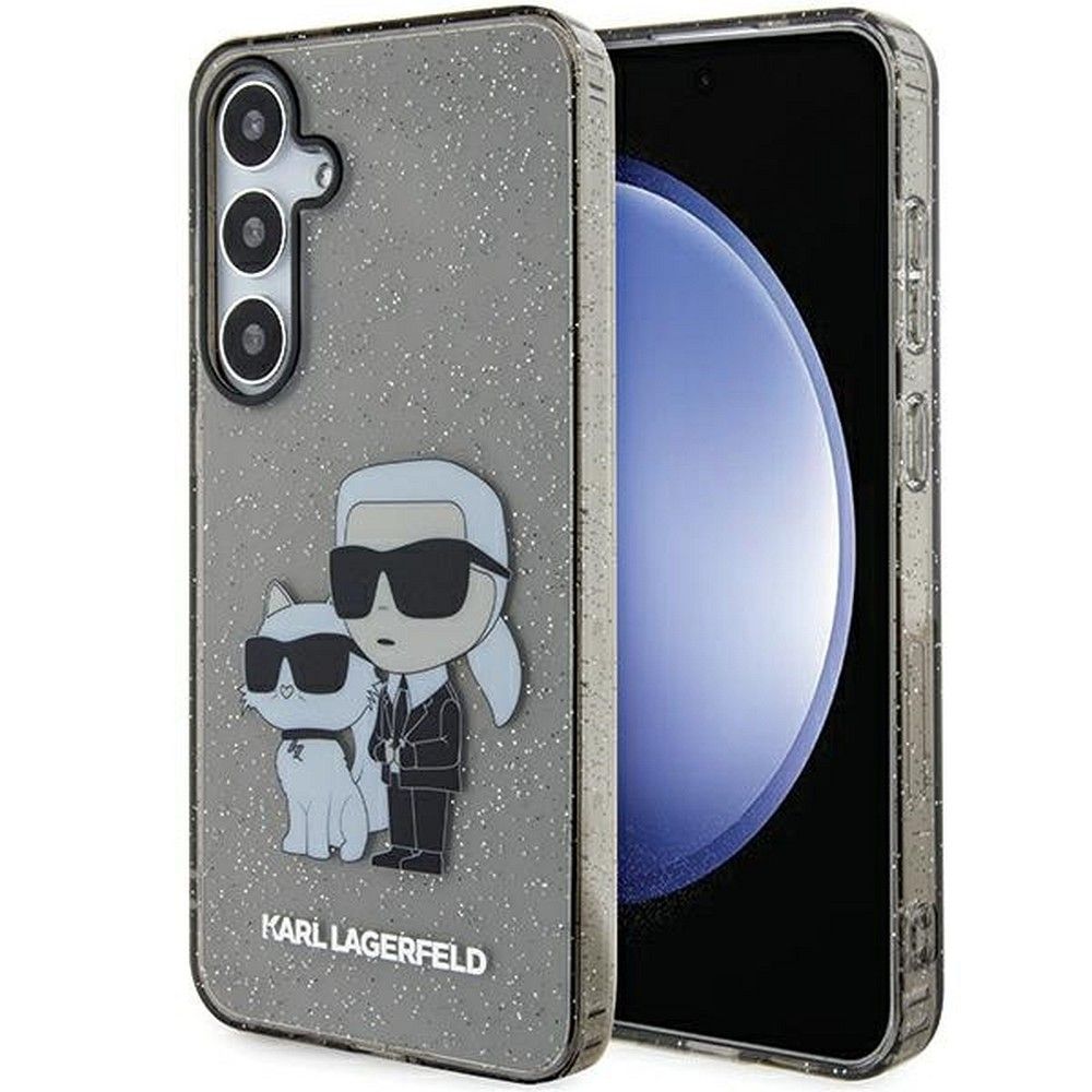 KARL LAGERFELD obal pre SAMSUNG S24 KLHCS24SHNKCTGK (IML GLIT NFT K&C) čierny