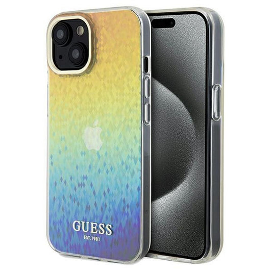 GUESS obal pre iPhone 14 GUHCP14SHDECMI (IML Faceted Mirror / disco iridescent) multicolor