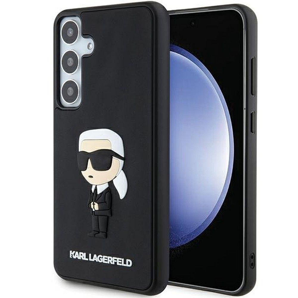 KARL LAGERFELD obal pre SAMSUNG S24 KLHCS24S3DRKINK (3D RUBBER IKONIK NFT) čierny