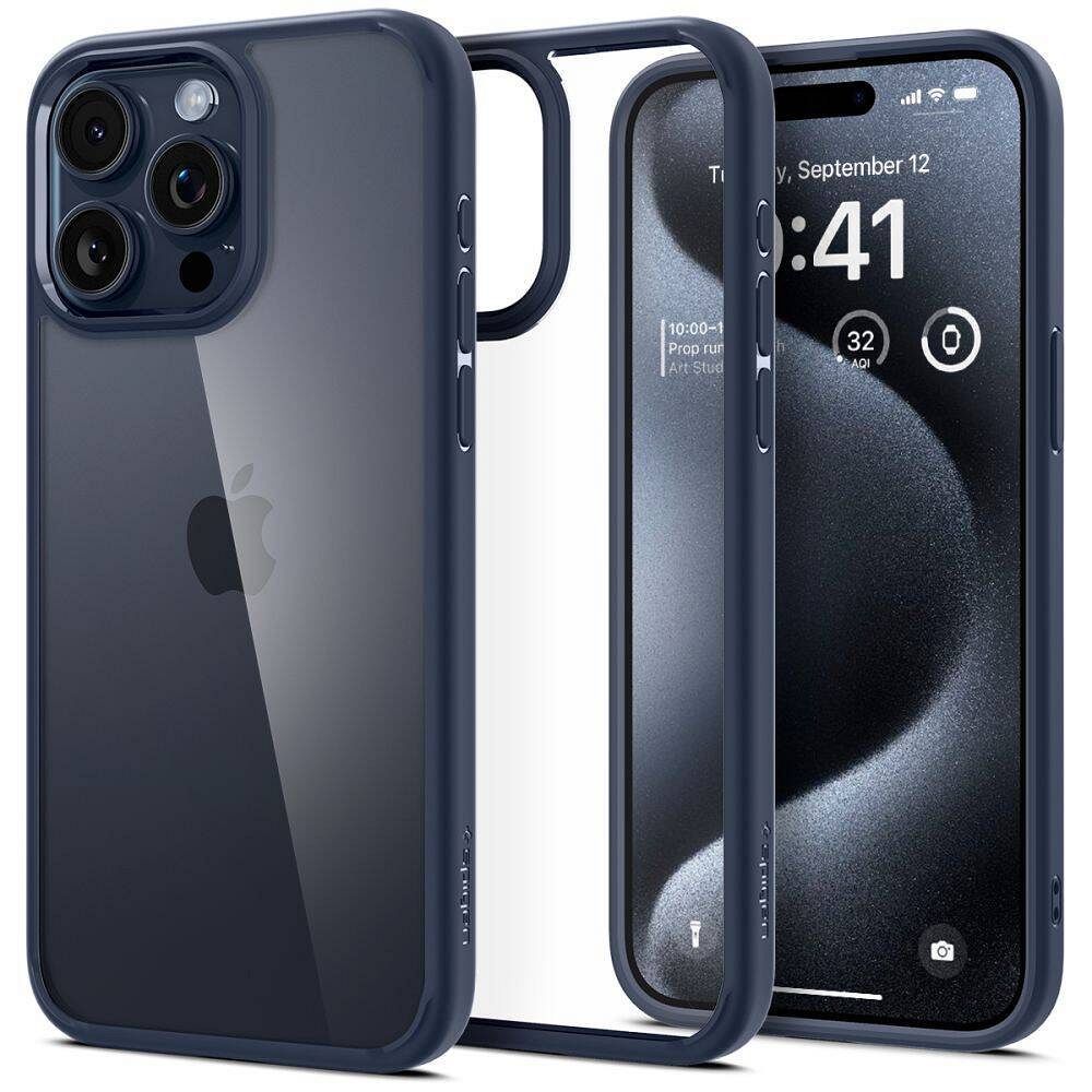 SPIGEN obal ULTRA HYBRID pre iPhone 16 Pro námornícky modrý