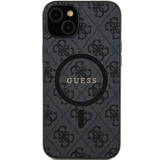 GUESS obal pre SAMSUNG S24 Ultra s funkciou MagSafe GUHMS24LG4GFRK (4G Ring classic logo) čierny