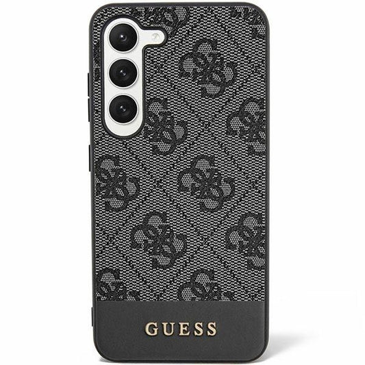 GUESS obal pre SAMSUNG S24 Plus GUHCS24MG4GLGR (4G Bottom Stripe) čierny