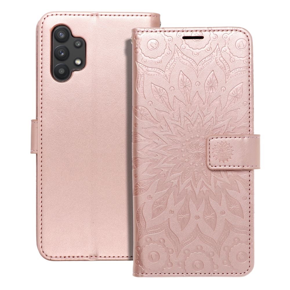 MEZZO knižkový obal pre SAMSUNG A32 5G mandala rose zlatý