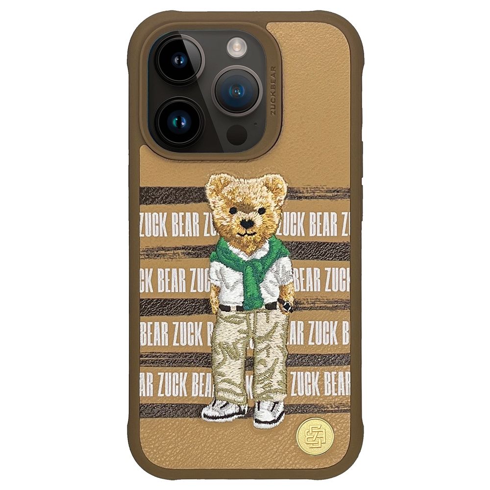 ZUCK BEAR obal SAN FRANCISCO preTUNE pre iPhone 15 Pro Max zlatýen state bear