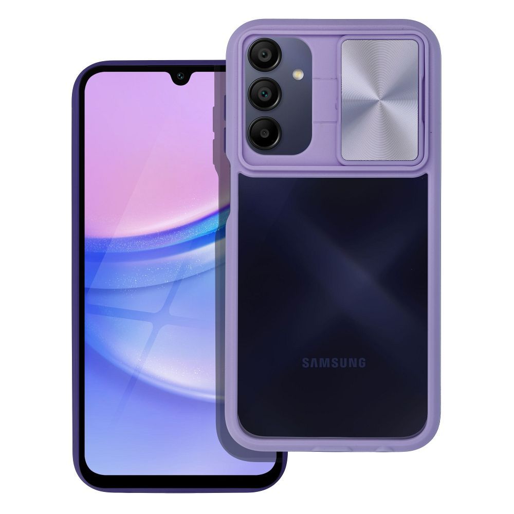 SLIDER obal pre SAMSUNG A15 fialový