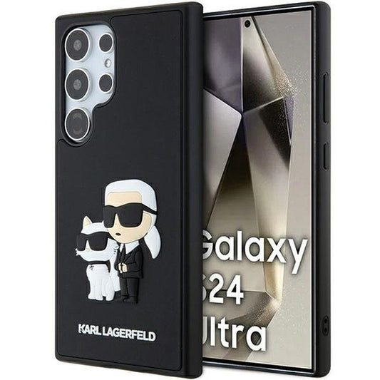 KARL LAGERFELD obal pre SAMSUNG S24 Ultra KLHCS24L3DRKCNK (3D RUBBER KC NFT) čierny