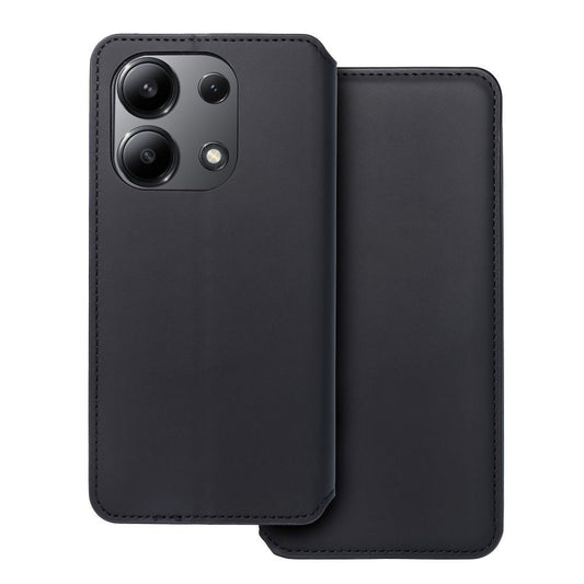 DUAL POCKET knižkový obal pre XIAOMI Redmi Note 13 4G čierny