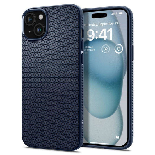 SPIGEN obal LIQUID AIR pre iPhone 16 námornícky modrý