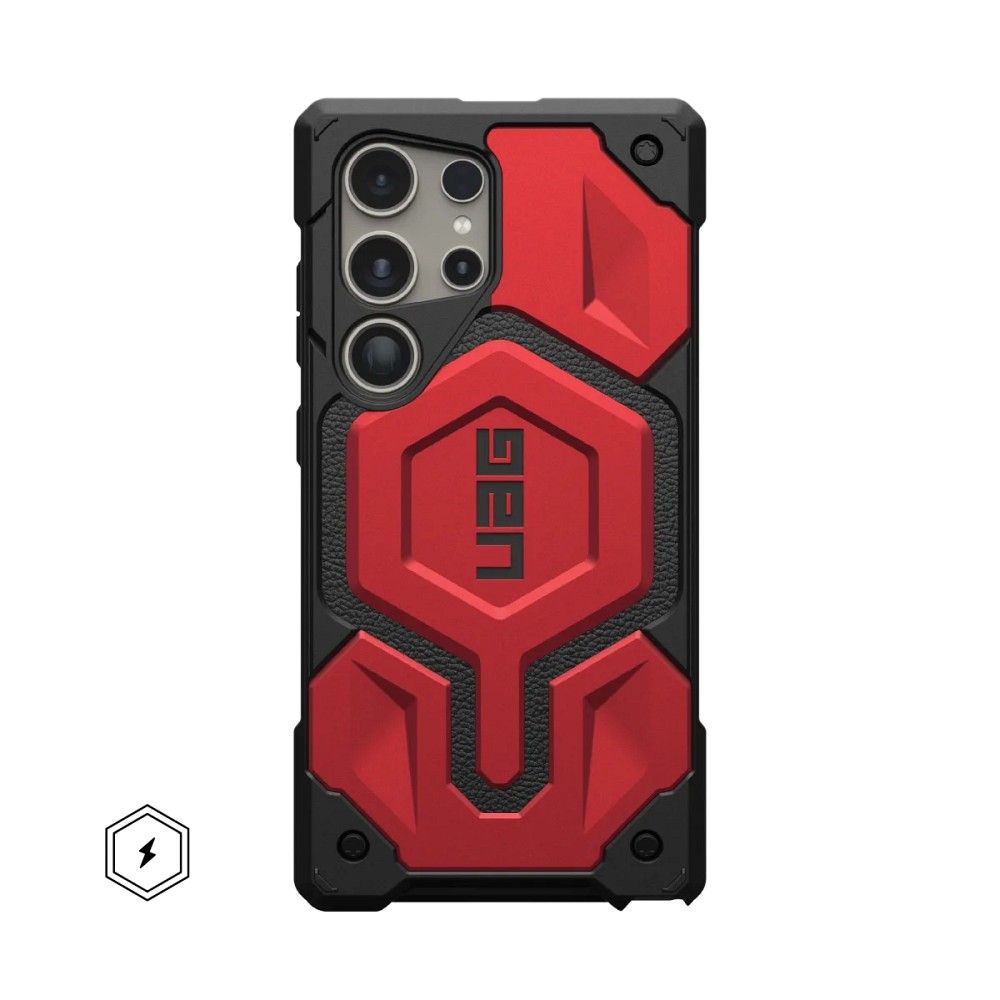 UAG Urban Armor Gear obal MONARCH PRO with built-in magnet pre SAMSUNG S24 Ultra 5G crimson