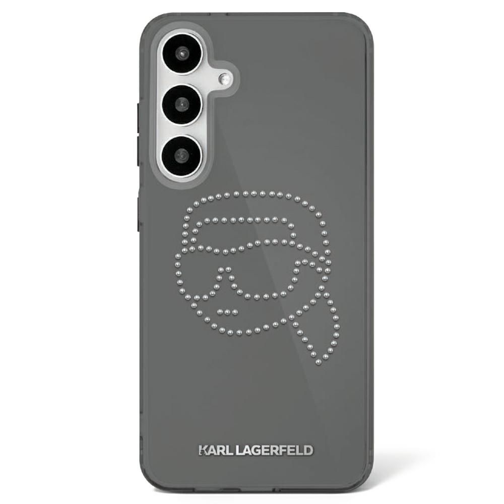 KARL LAGERFELD obal pre SAMSUNG S25 KLHCS25SHKHDCELK (IML Rhinestones K Head) čierny