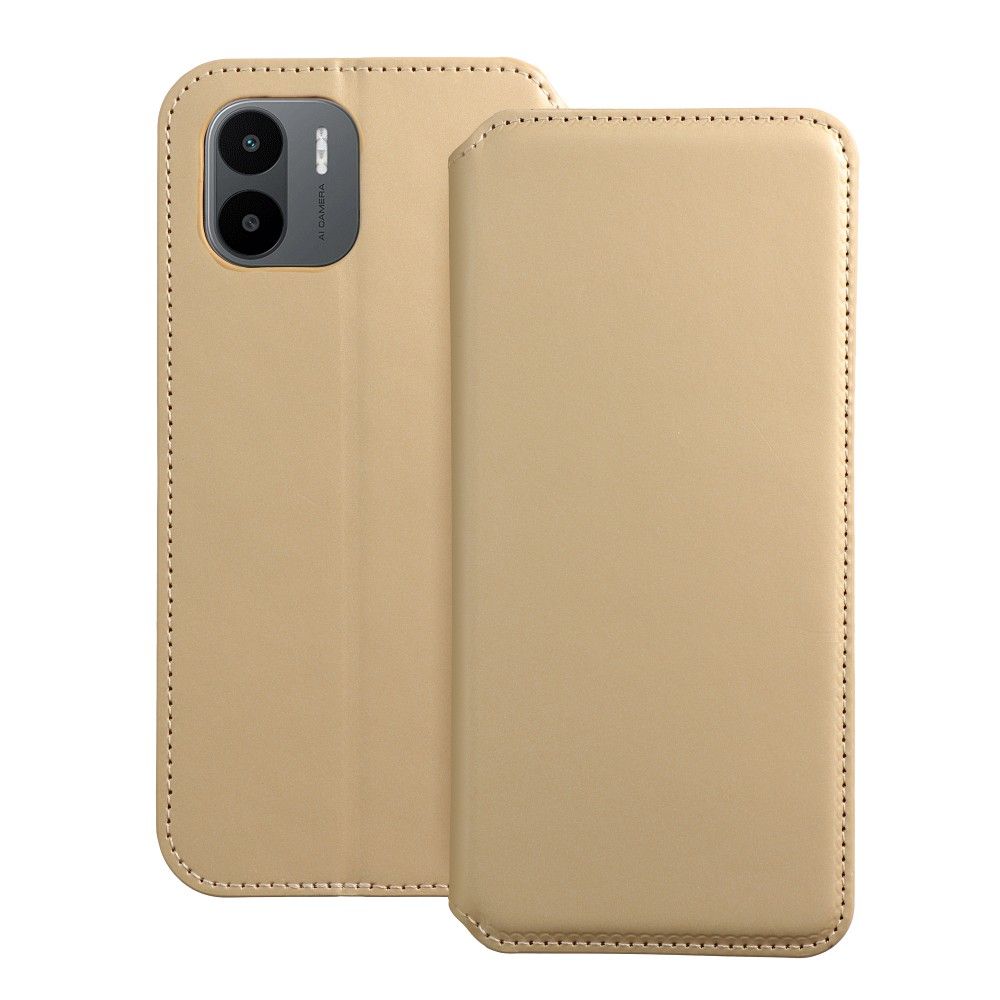 DUAL POCKET knižkový obal pre XIAOMI Redmi A1 / Redmi A2 zlatý