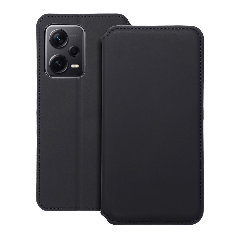 DUAL POCKET knižkový obal pre XIAOMI Redmi Note 12 Pro PLUS 5G čierny