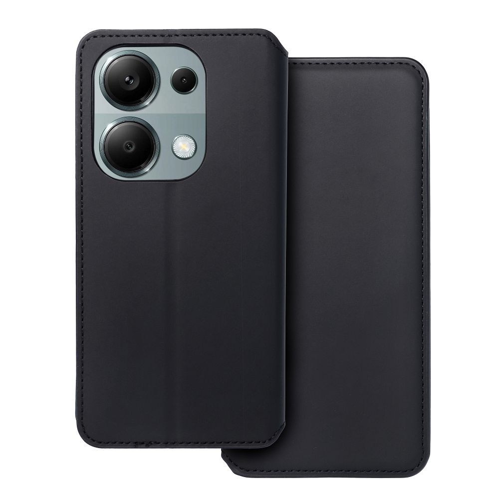 DUAL POCKET knižkový obal pre XIAOMI Redmi Note 13 Pro 4G čierny