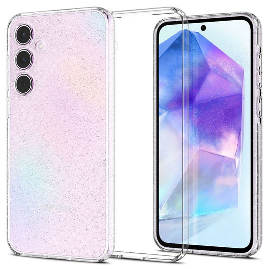 SPIGEN obal LIQUID GLITTER CRYSTAL pre SAMSUNG A55 5G priehľadný