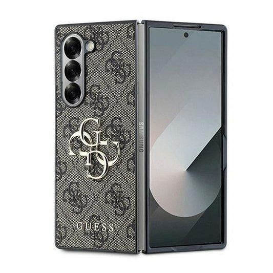 GUESS obal pre SAMSUNG Z Fold 6 GUHCZFD64GMGBR (PU 4G Leather Metal Logo) hnedý