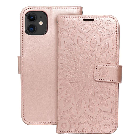 MEZZO knižkový obal pre iPhone 11 mandala rose zlatý