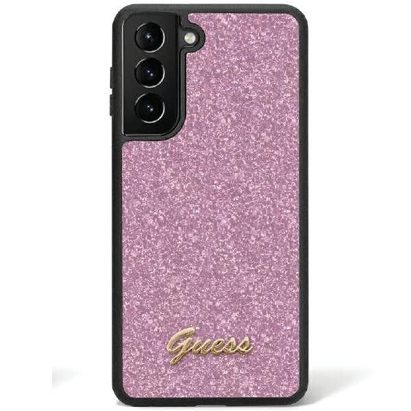 GUESS obal pre SAMSUNG S24 Ultra GUHCS24LHGGSHU (Glitter Script) fialový