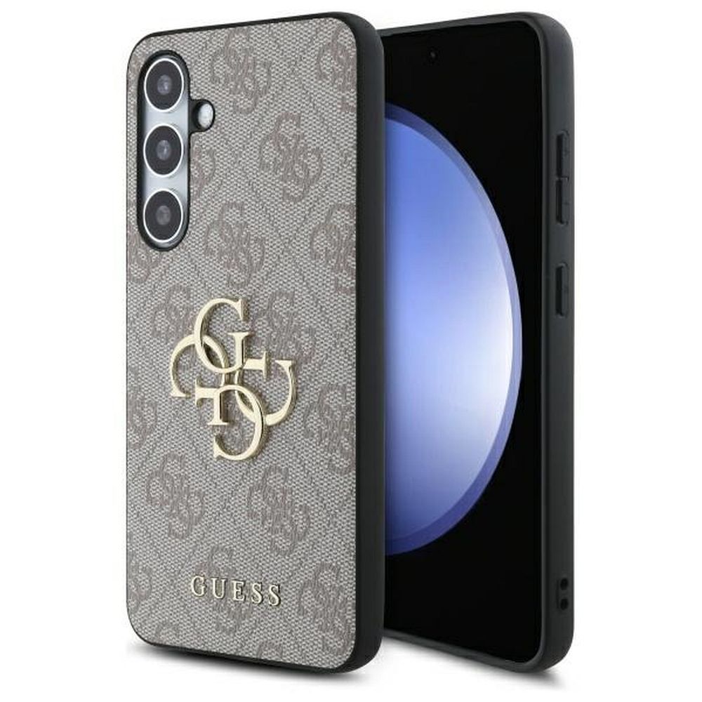 GUESS obal pre SAMSUNG S24 FE GUHCS24FE4GMGPI (HC PU 4G Big Metal Logo) ružový