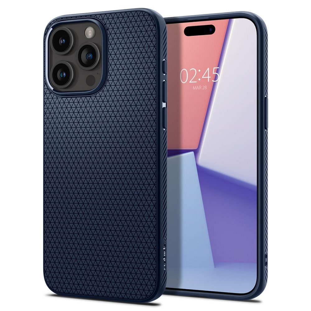 SPIGEN obal LIQUID AIR pre iPhone 15 Pro námornícky modrý