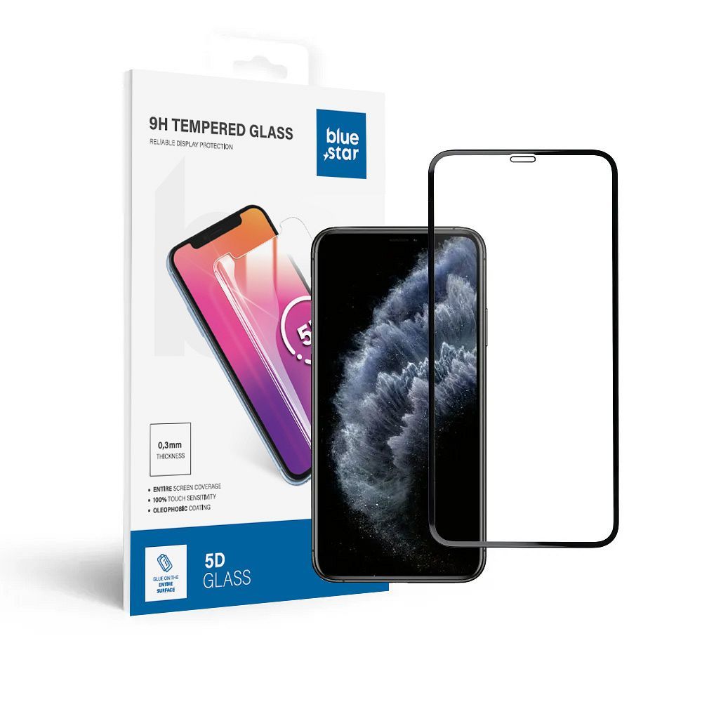 ochranné tvrdené sklo - iPhoneNE Xs Max/11 Pro Max 5D Full Cover čierny