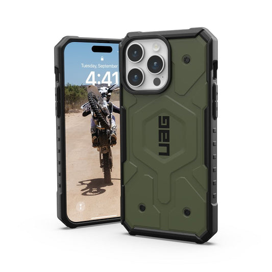 UAG Urban Armor Gear obal PATHFINDER s funkciou MagSafe pre iPhone 15 Pro Max olive