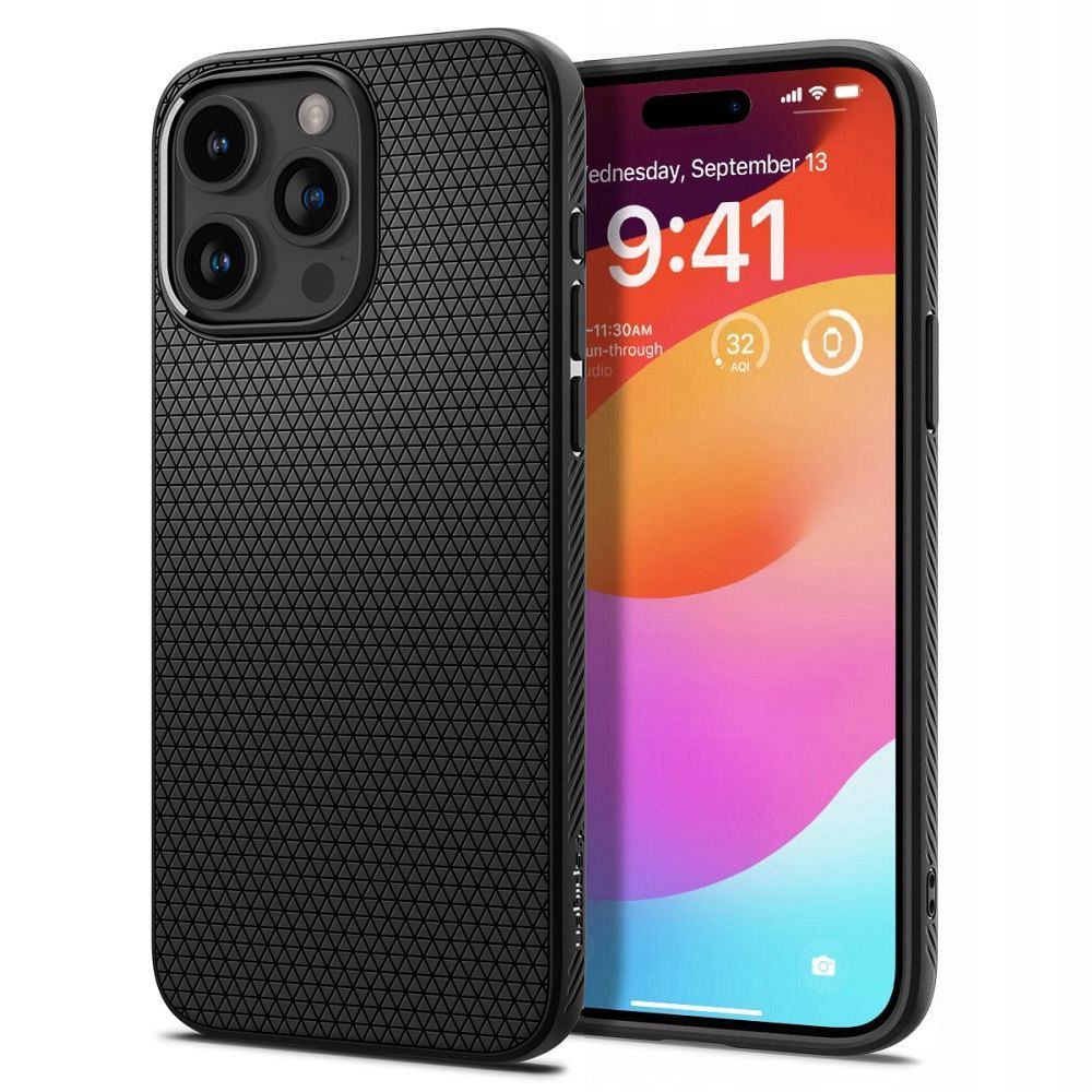 SPIGEN obal LIQUID AIR pre iPhone 15 Pro matte čierny