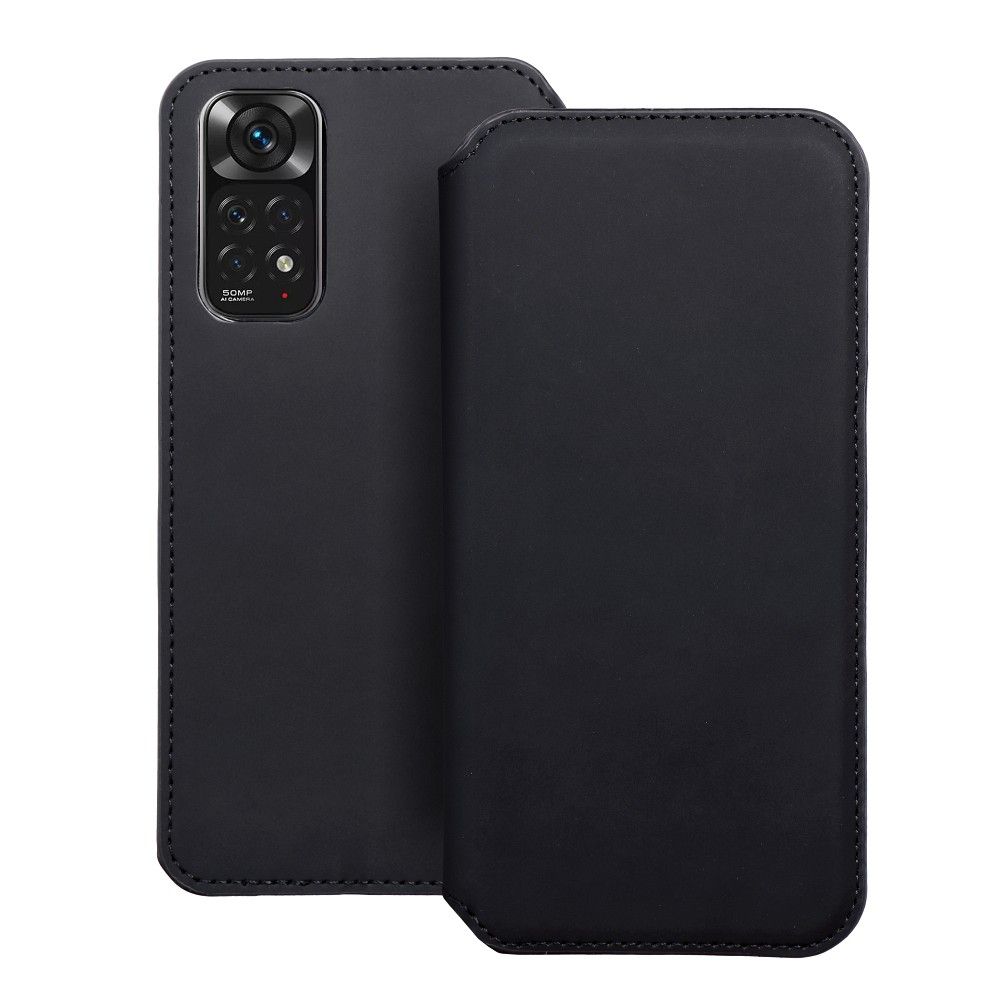 DUAL POCKET knižkový obal pre XIAOMI Redmi Note 11 / 11S čierny