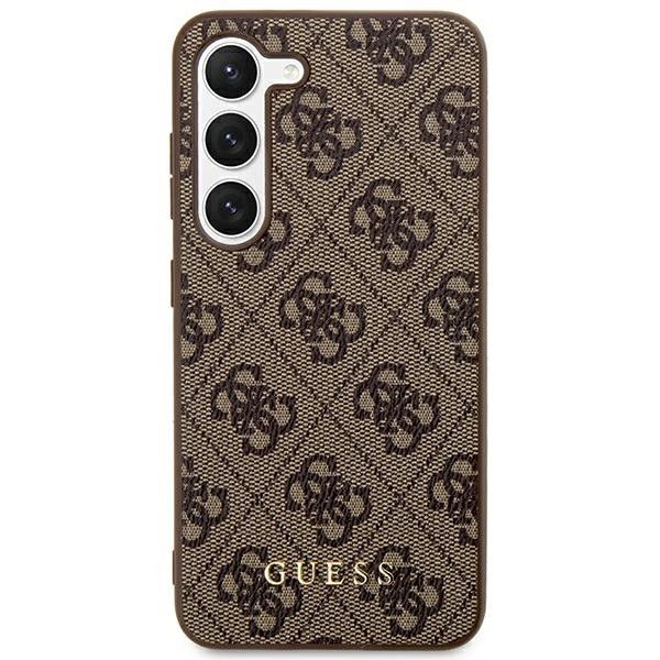 GUESS obal pre SAMSUNG S24 Plus GUHCS24MG4GFBR (Classic logo) hnedý