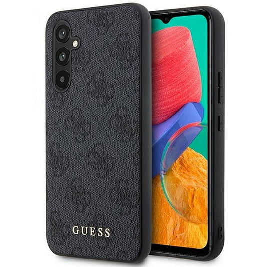 GUESS obal pre SAMSUNG A54 GUHCSA54G4GFGR (4G Metal zlatý Logo) sivý