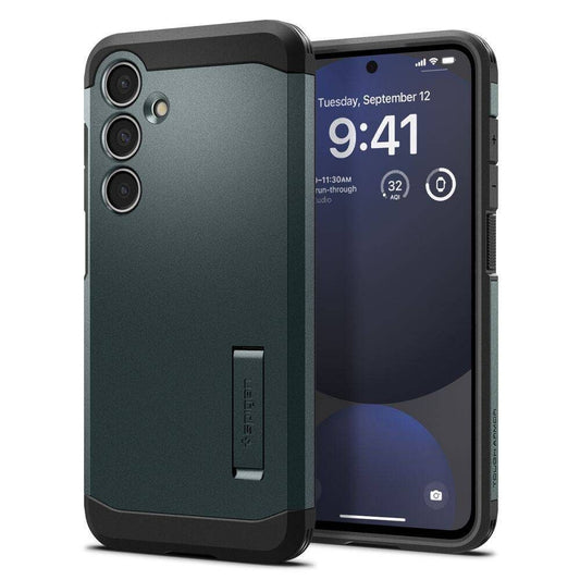 SPIGEN obal TOUGH ARMOR pre SAMSUNG S24 FE abyss zelný