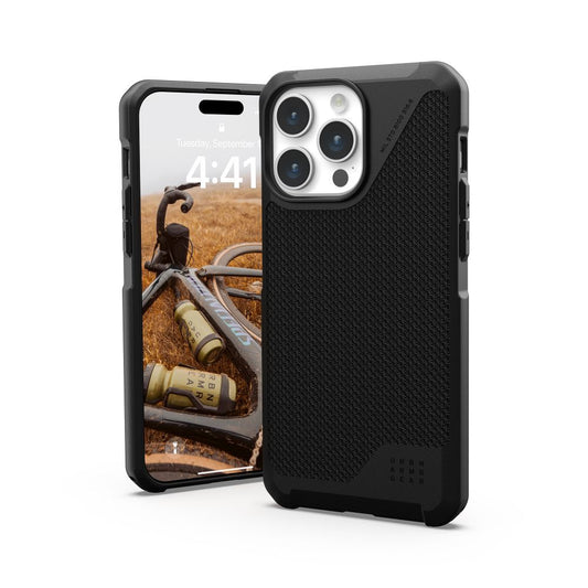 UAG Urban Armor Gear obal METROPOLIS LT s funkciou MagSafe pre iPhone 15 Pro Max kevlar čierny