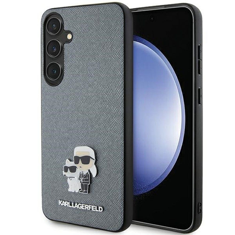 KARL LAGERFELD obal pre SAMSUNG S24 KLHCS24SPSAKCMPG (SAFFIANO KC PIN) sivý