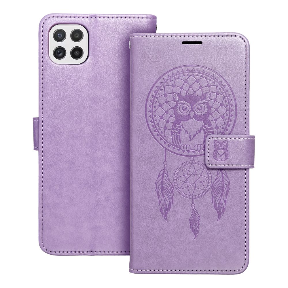 MEZZO knižkový obal pre SAMSUNG A22 5G dreamcatcher fialový