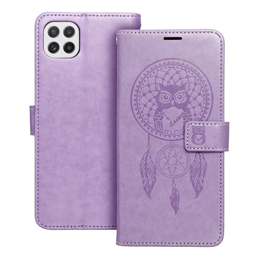 MEZZO knižkový obal pre SAMSUNG A22 5G dreamcatcher fialový