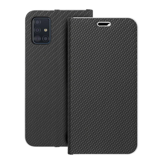 knižkový obal Carbon pre SAMSUNG A51 čierny